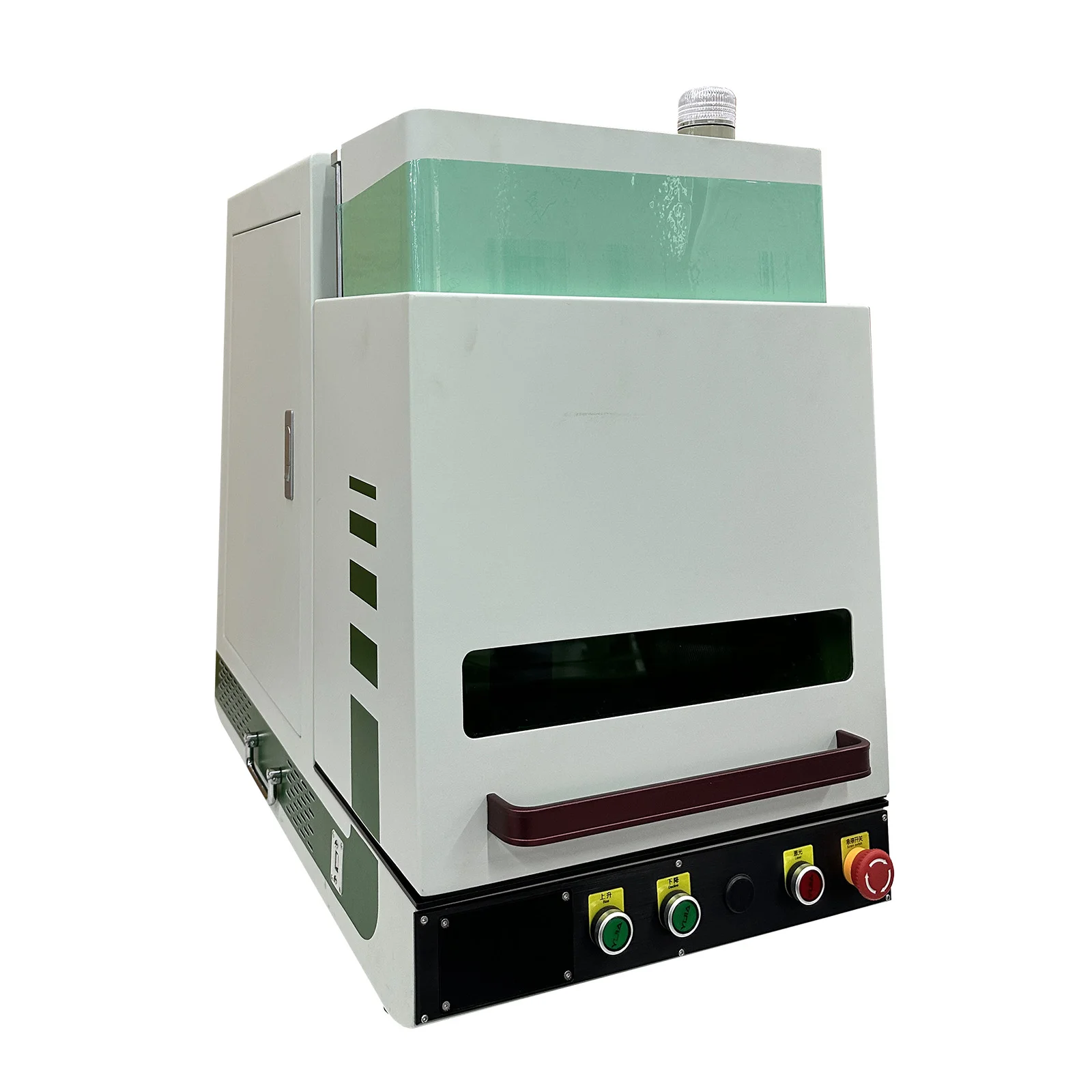 New type of closed fiber laser engraving machine and jewelry home cutting machine