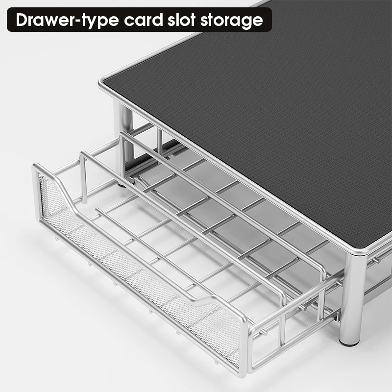 Coffee Pod Capsule Storage Glass Drawer Machine Stand Holder Organizer Rack Holding Tray for Countertop