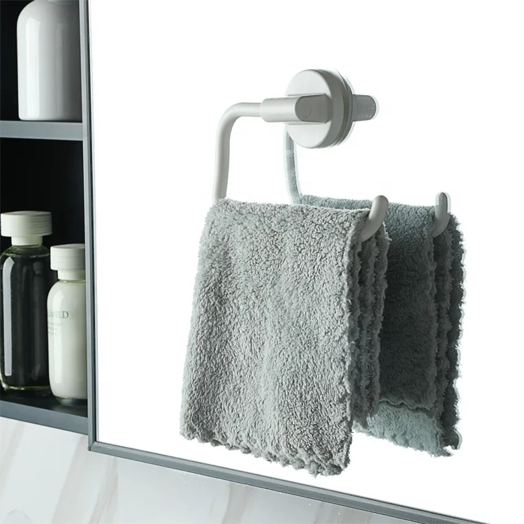 Storage Organizer Plastic Tissue Holder Self Adhesive Wall Mounted Hook Towel Rack Bathroom Toilet Accessories Paper Holder