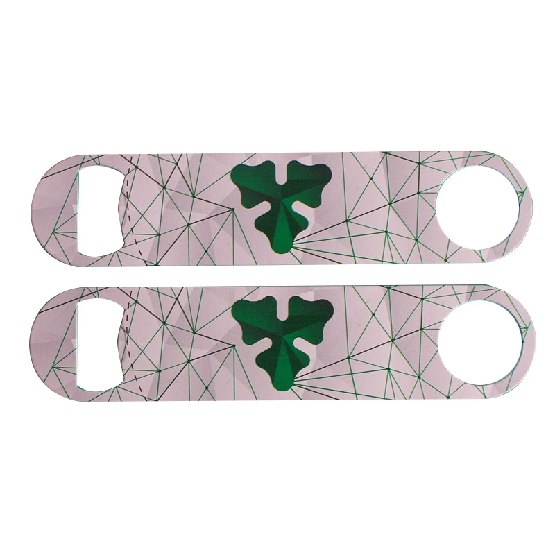 Wholesale Metal Long Handle Beer Bar Sublimation Blank Stainless Steel Bottle Opener