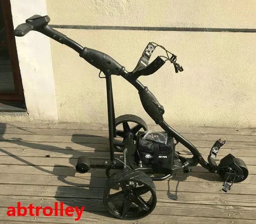 
BLACK Follow Me remote control golf caddy Electric Golf Bag Cart Trolley 