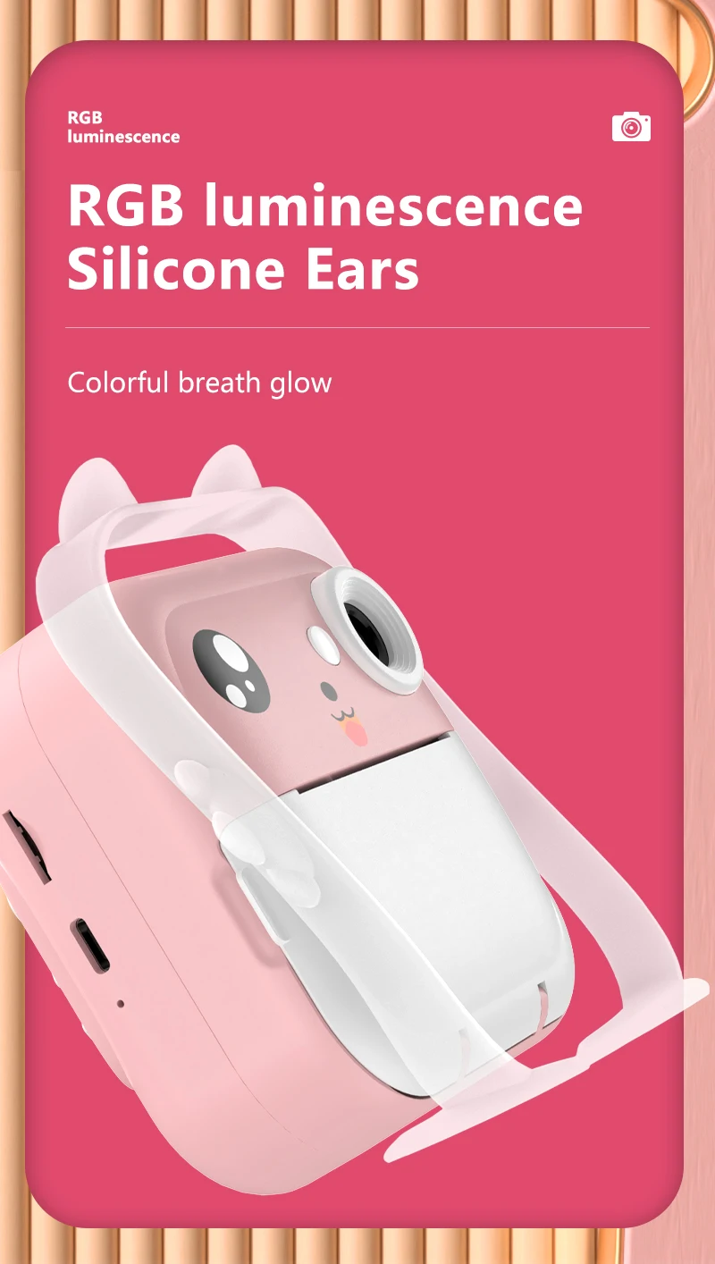 Cartoon Toy Gift  Children for christmas and birthday  Mini Photo Cameras Kids Camera With Printing