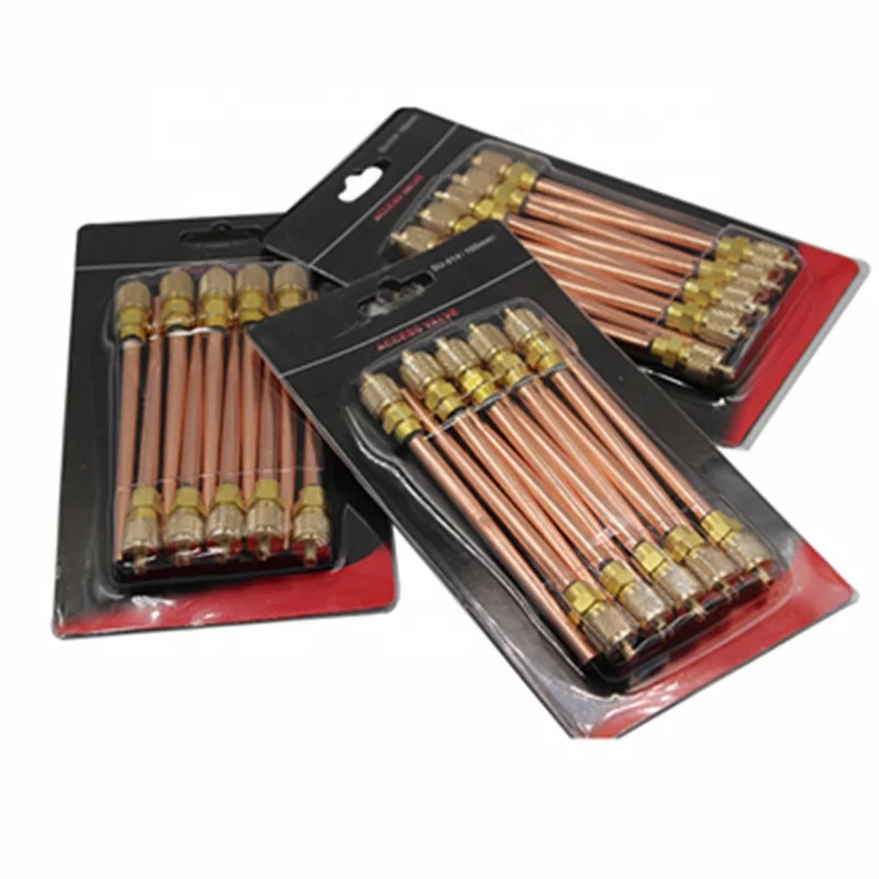 Refrigeration spare parts charging valves copper access valves