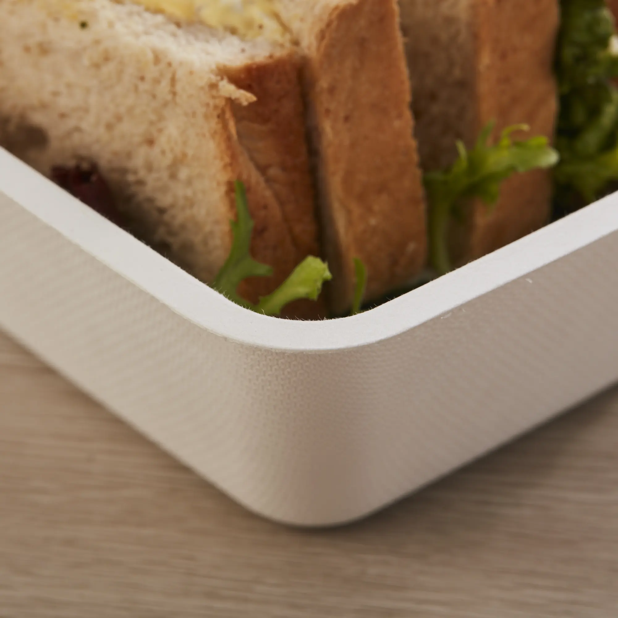 1000ml Arc Square Fast Food Ppaper Packaging Container Food