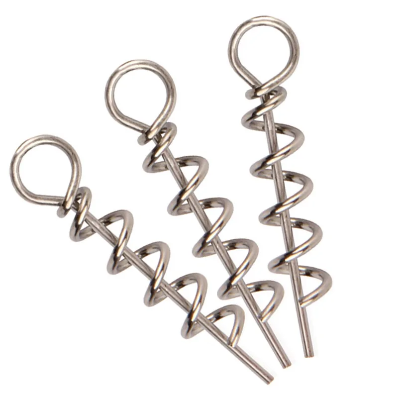 Wholesale spindle centering pin spring twist lock hook Bait fishing tackle Used for soft baits worm crank tackle
