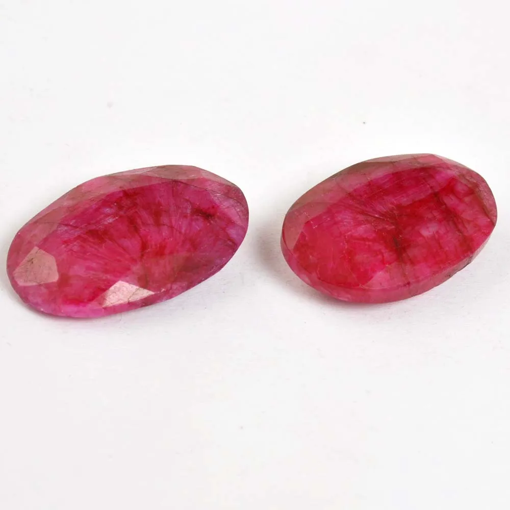 Direct Wholesale Quality Natural Ruby Oval Shape Semi Precious Cabochon Loose Gemstone
