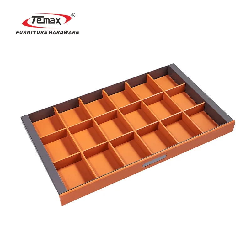 Temax W-A015 Multifunctional leather square box decoration cabinet storage furniture accessories box wardrobe hardware