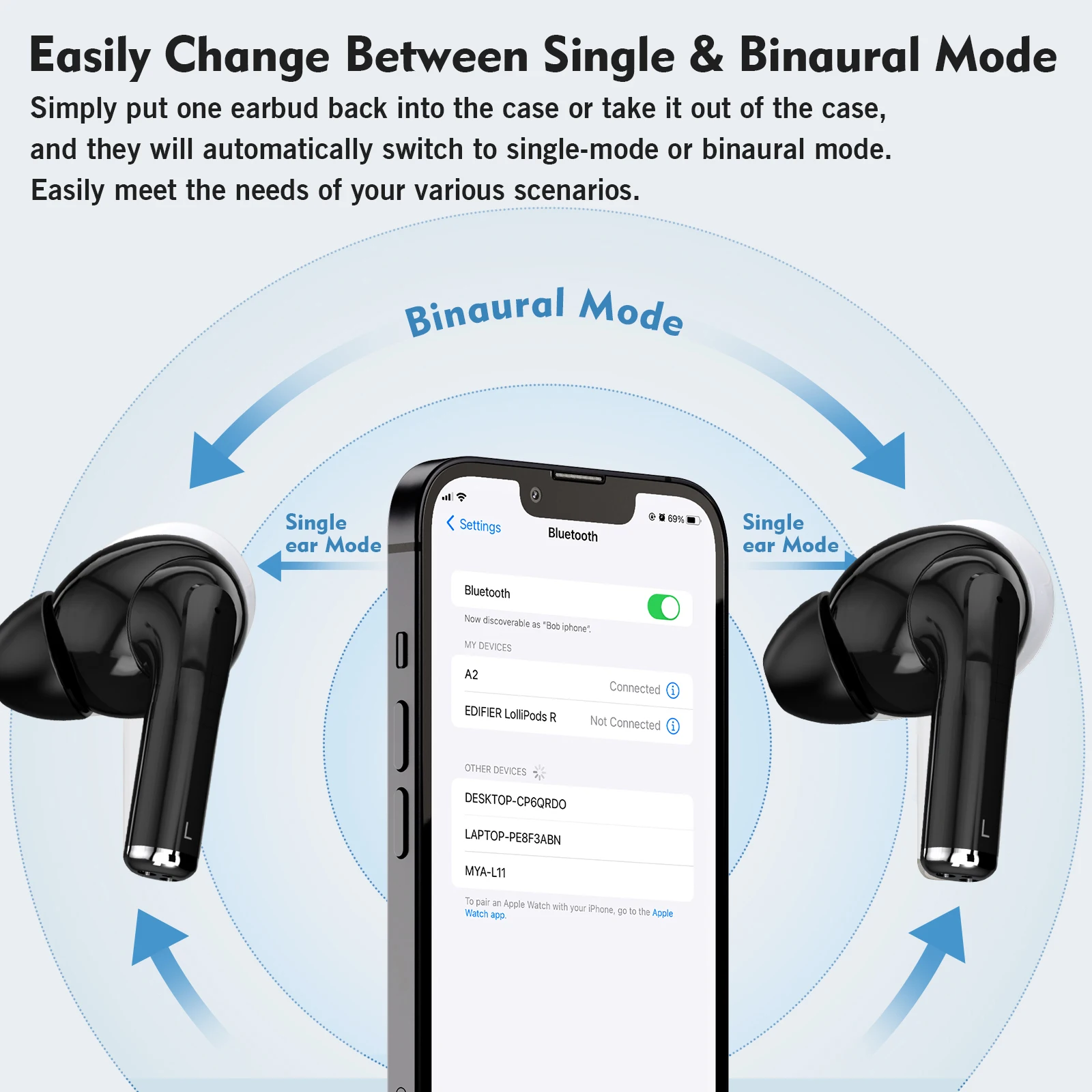 CYS Logo Customized HIFI True Wireless Gaming In Ear Earphones Mini Earbuds TWS Kulaklk Kopfhor Bluetooth Mobile Phone Headsets