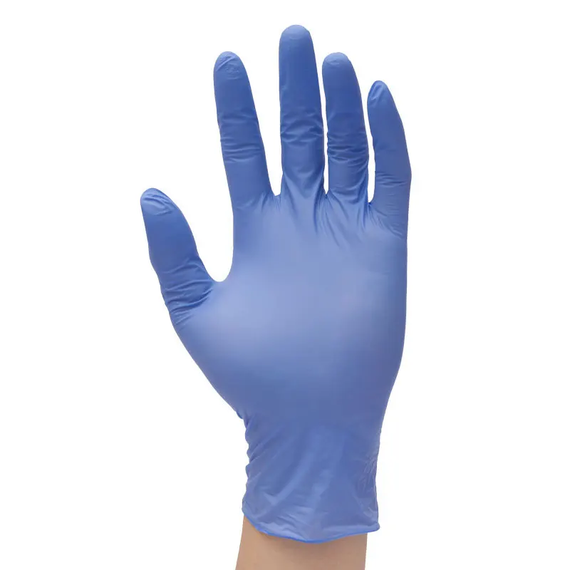 factory stock Blue Black clear Cheap Custom Nitrile PVC Gloves Powder Free Examination Disposable Clean Latex Vinyl Nail Gloves