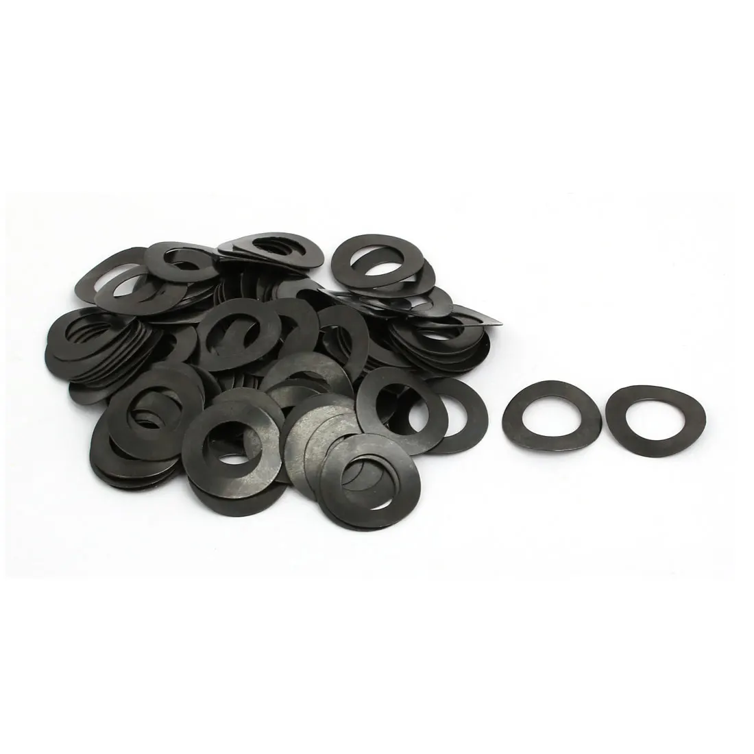 10mm Fitting Dia 0.6mm Thickness Carbon Steel Curved Spring Washer 100pcs