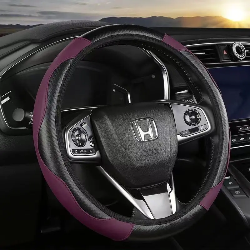 Car Leather Steering Cover Penutup Stereng No Smell for Honda City Civic FC FD Jazz BRV CRV HRV Car