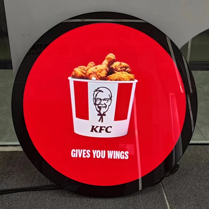 KINGONE Android Round Lcd Panel Wall Mounted Circle Screen Digital Signage Logo Sign Advertising Display