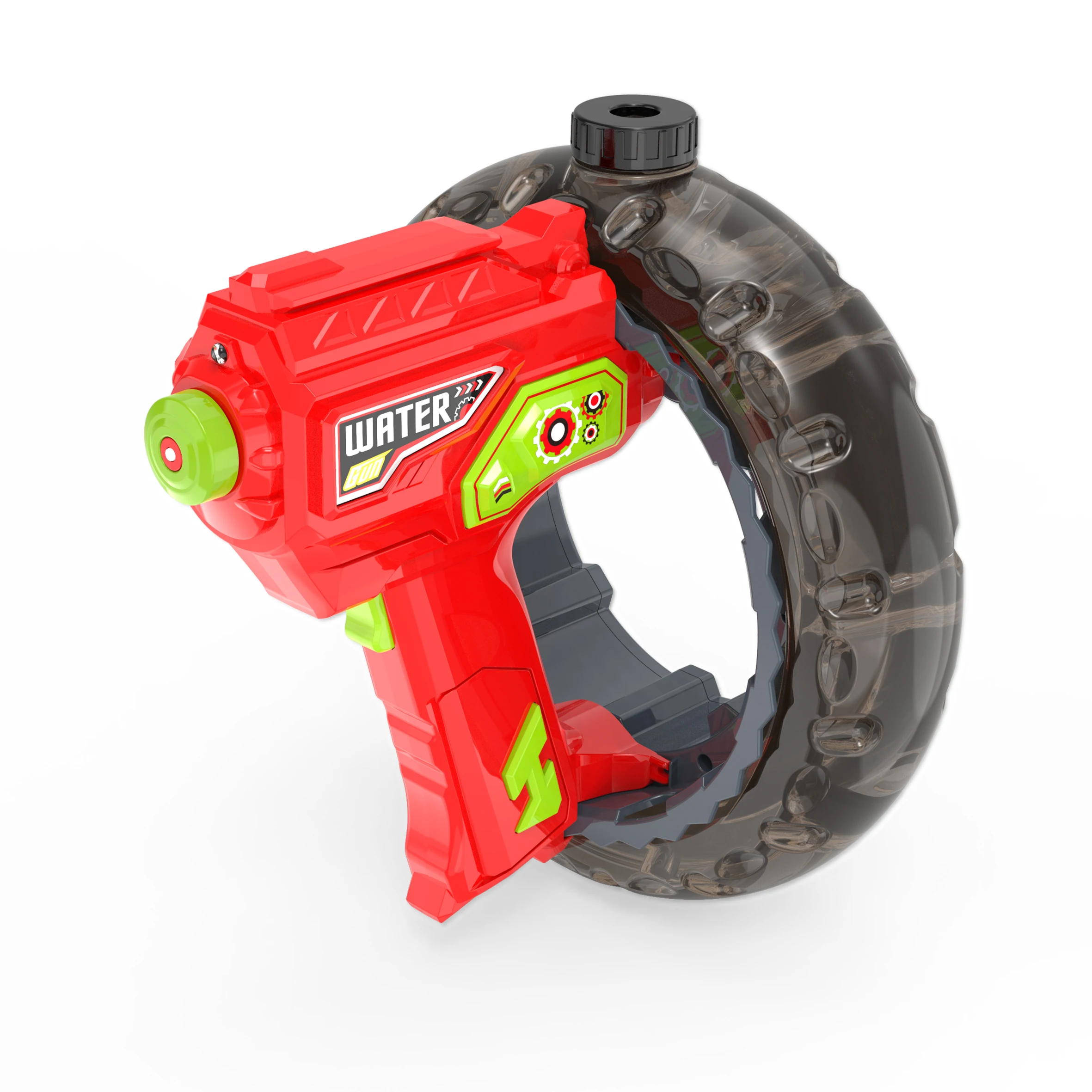 Summer Outdoor Automatic Electric Water Sprinkler Gun Toy with light  Water Injector Gun Plastic Water Gun Toys