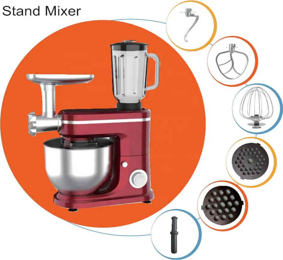 Factory outlet 5L Automatic Bowl Food Mixing Machine Spiral Food Mixer Machine dough Mixer For Bakery