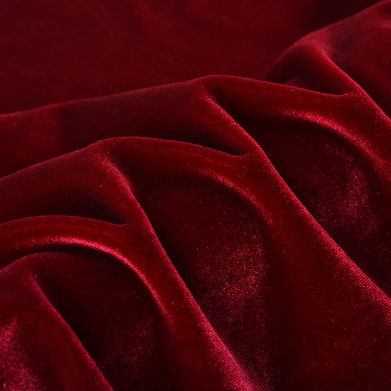 Korean fleece Silk Velvet fabric for clothes 310GSM Polyester Spandex textiles casual suiting dress