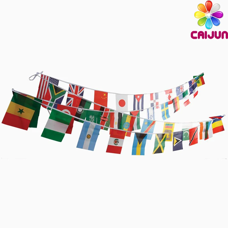 Hot sell festival celebration birthday PVC polyester paper bunting