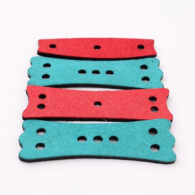 2.0 mm two color compound one side black one side red blue soft leather bag slingshot accessories