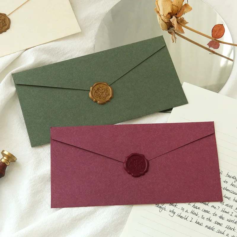 Recycle Custom high quality paper envelope Brown kraft Paper Envelopes Packaging Decorative Paper Envelopes