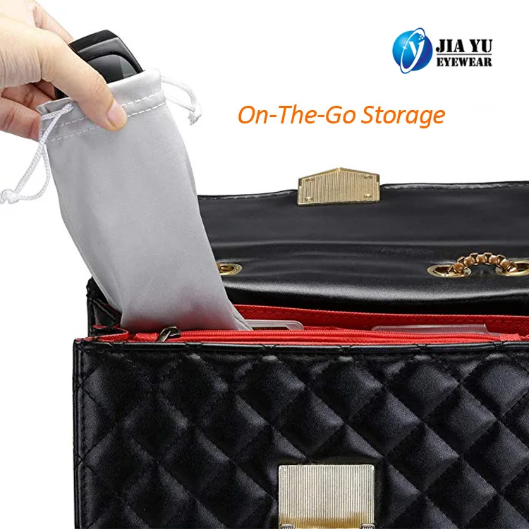 Wholesale Custom Printing Logo Soft Microfiber Sunglasses Pouch for Glasses Package