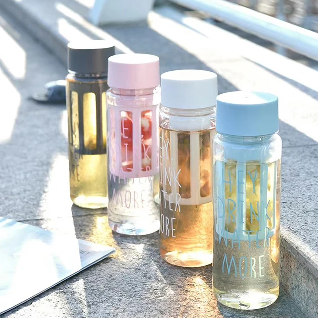 Portable Thermal Plastic Tea Infuser Fruit Filtering Drinking Water Bottles 500ml Bpa Free for Sport