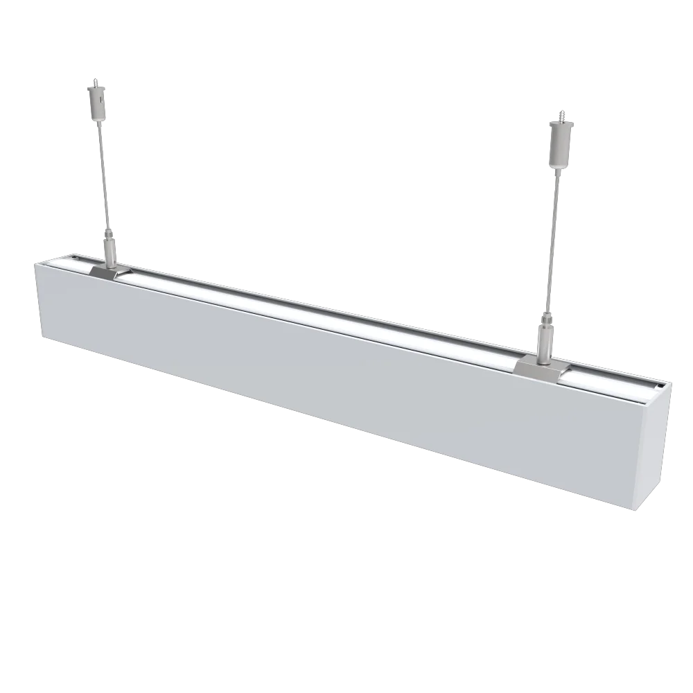 50*75mm  Modern Super Slim LED Linear Pendant Lights for Office Profile