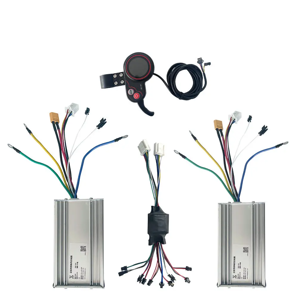 Good Quality dual e scooter controllers 60V 45amps 12 mossfets tube 5 pin finger throttle electric scooter controller 60v
