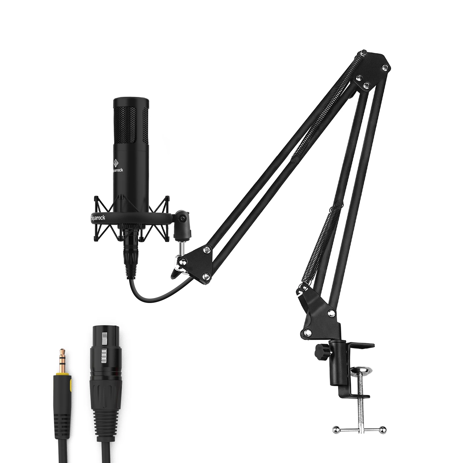 2023 Audio usb interface with 5V/48V 3.5mm XLR Condenser microphone Boom Arm stand for streaming studio microphone