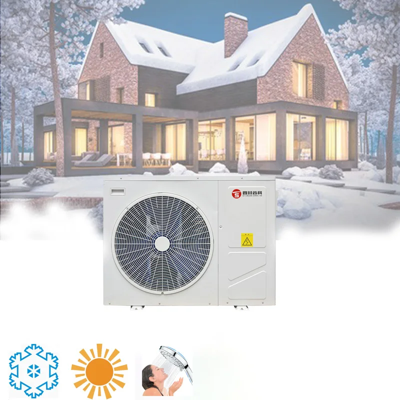 Тепловой насос R290 система «воздух-вода» разделенный все в одном водонагреватель тепловой для отопления и охлаждения