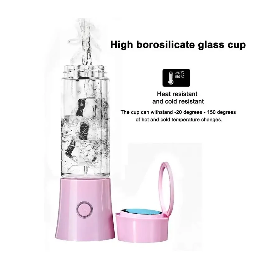 Customized Juice Smoothie blender portable 480ml mixeur glass high speed blender 150w masticating juicer 3 in1 mixer