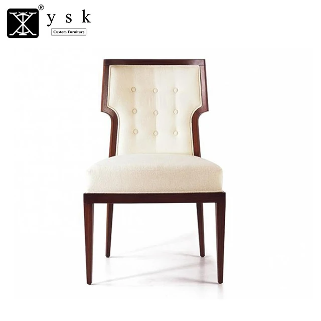 Baroque Style Fabric Upholstered Dining Room Chair For French Restaurant DC-1301
