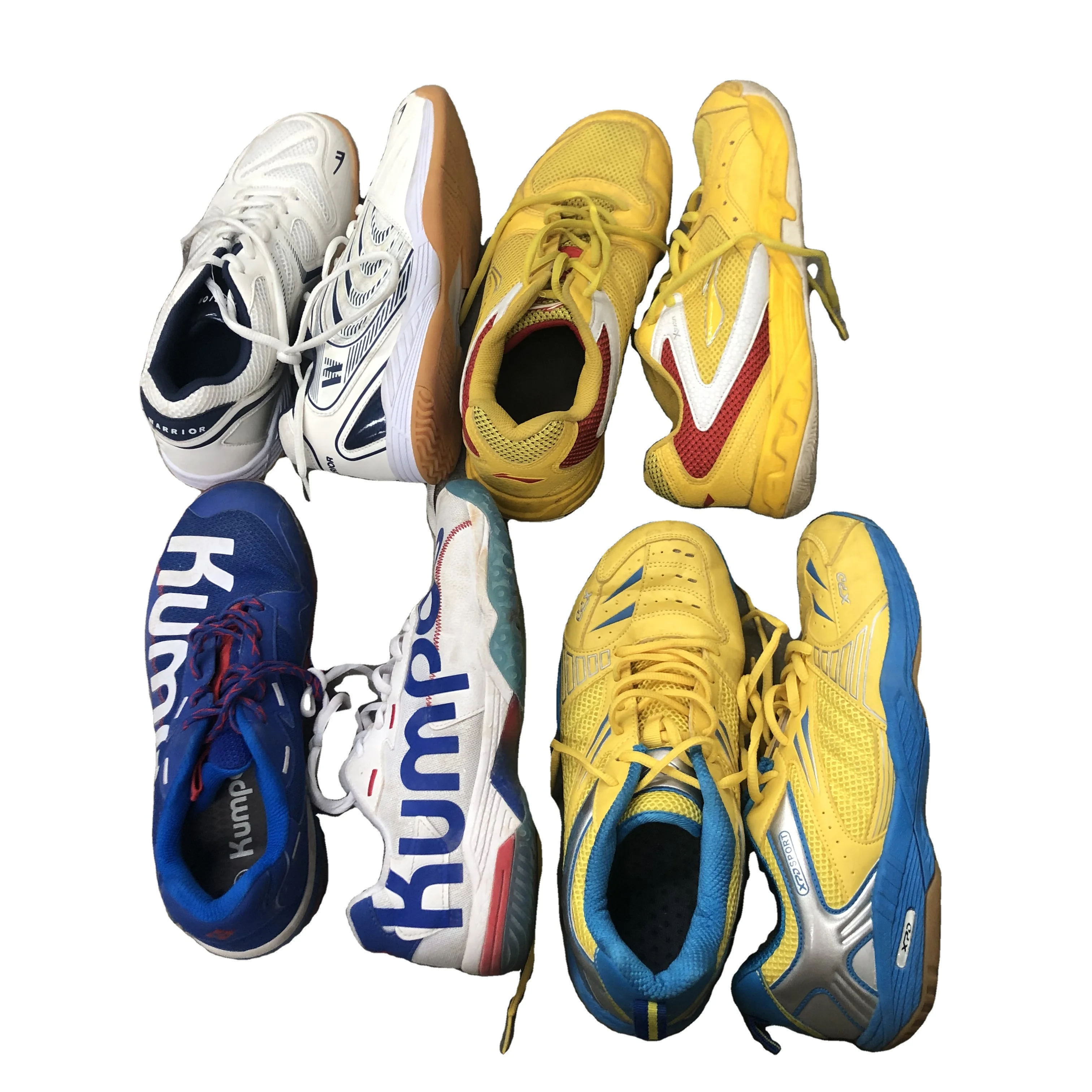 Buy wholesaler Bales shoes used 2nd China brand Badminton shoes indoor soft preloved shoes ship to Asia