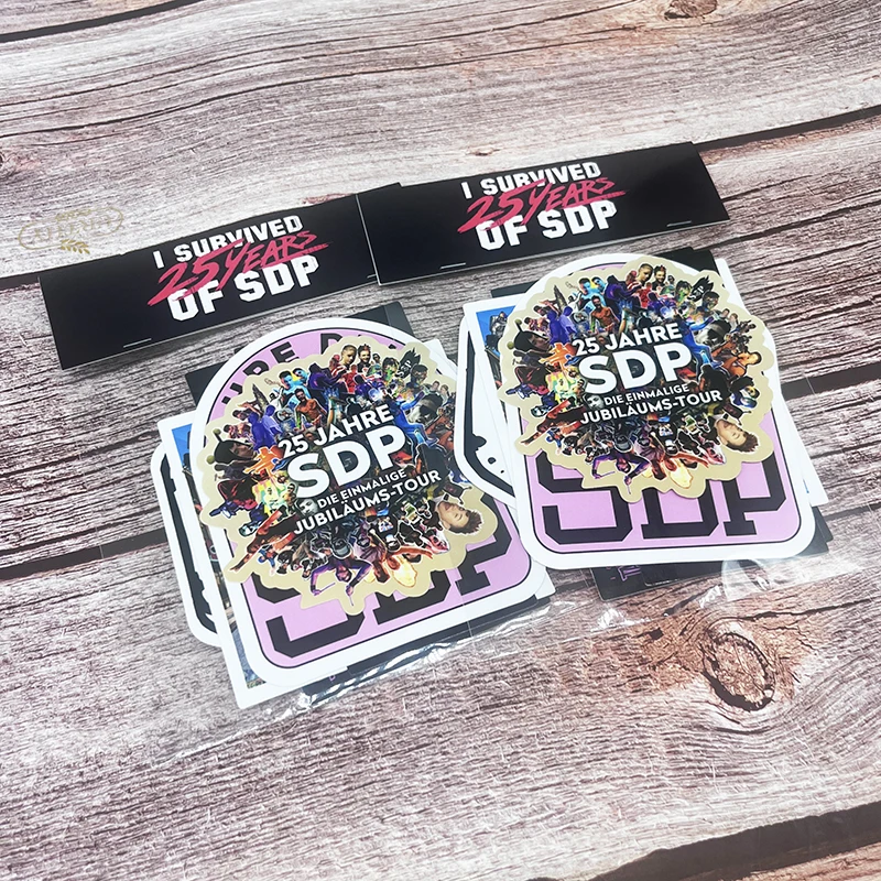 UV Resistant Company Brand Logo Custom Sticker Pack With Custom Packages Vinyl Sticker Packs With Header Cards