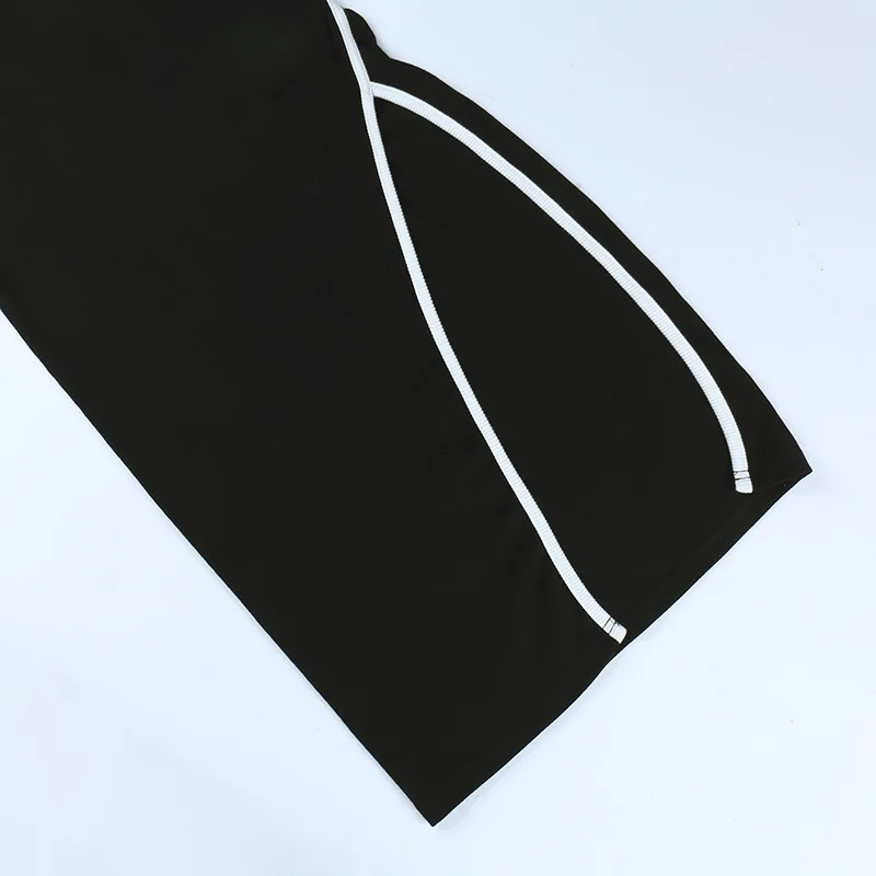 Summer split sleeveless jersey dresses plus size sexy dress for women