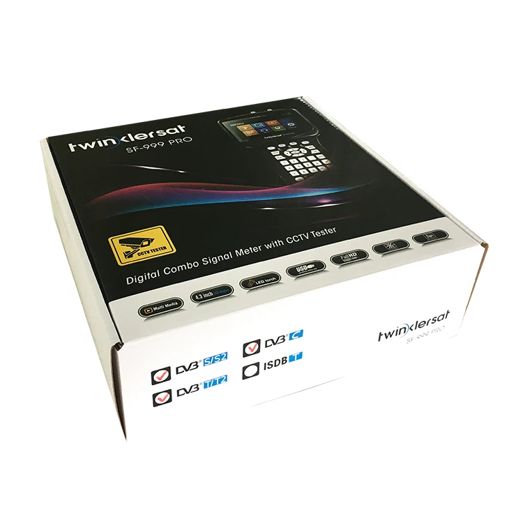 Twinkler SF-999 HD Combo Finder метр с 4 3 дюймов ЖК-экран Поддержка DVB-S2 DVB-T2 DVB-C анализатор спектра CCTV в