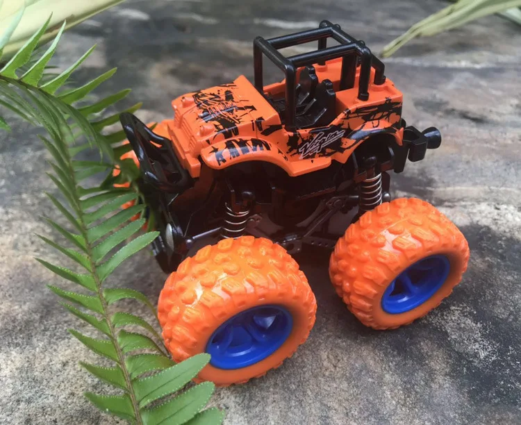New Mini Inertial off-Road car toy Four Wheel Drive Plastic Children toy truck For Kids Gifts Friction Toy Vehicles