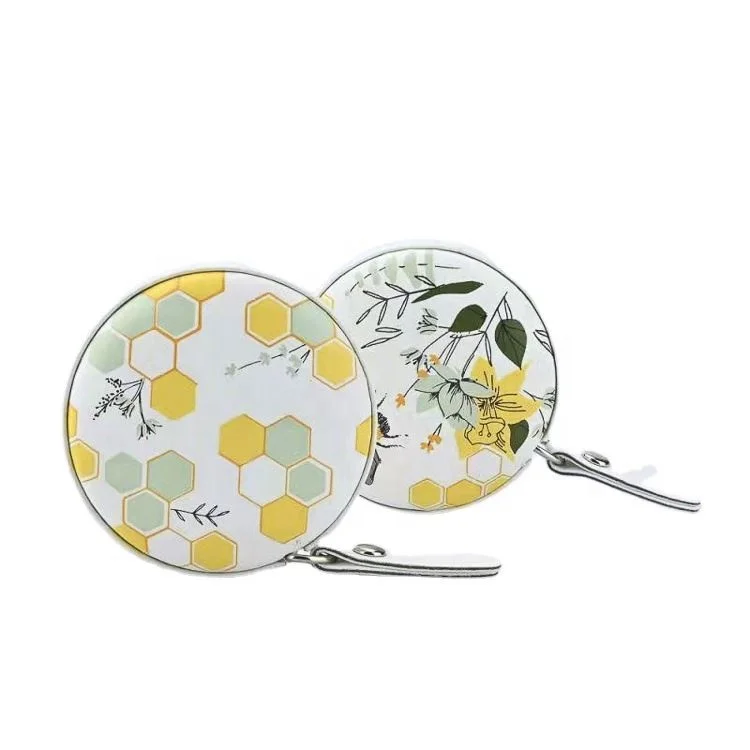 Factory Supply Round PU Leather Tape Measure Mini Measuring Tape With Logo Custom Meter Measuring Tape 60 Inch