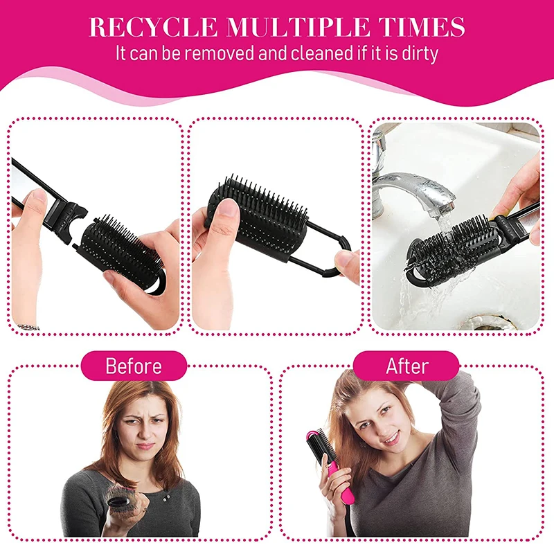 Hot Sale Travel Portable Folding Hair Brush Anti-static Mini Hair Comb Pocket Massage Hair Brush with Mirror