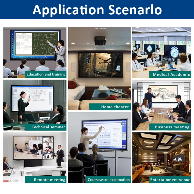 High Quality Classroom Big Monitor Android Board PC System 75 Inch Interactive Flat Panel