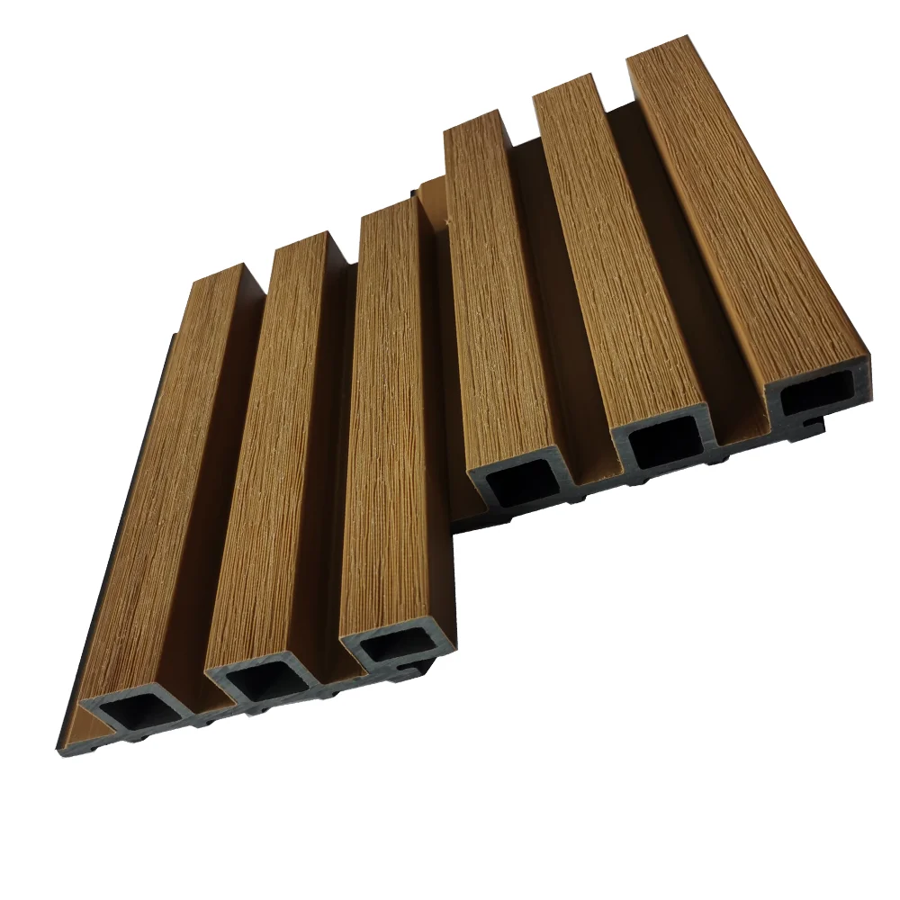 Grinwood Water-Proof Half Covered Outdoor Decoration Wood Plastic Composite Wall Panel WPC Cladding