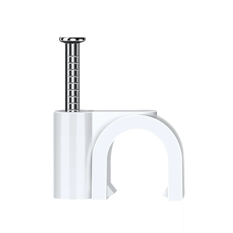 Free samples available, wire accessories round/round cable nail clips, wire plastic cable tie brackets/cable clips