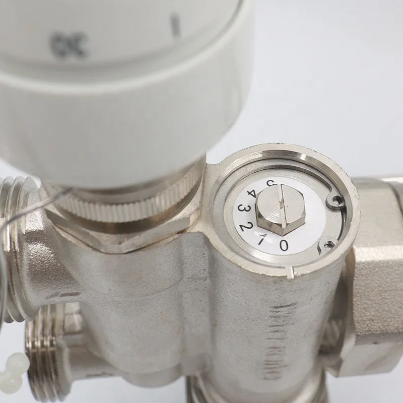 Open-mounted automatic temperature control Angle valve (set)