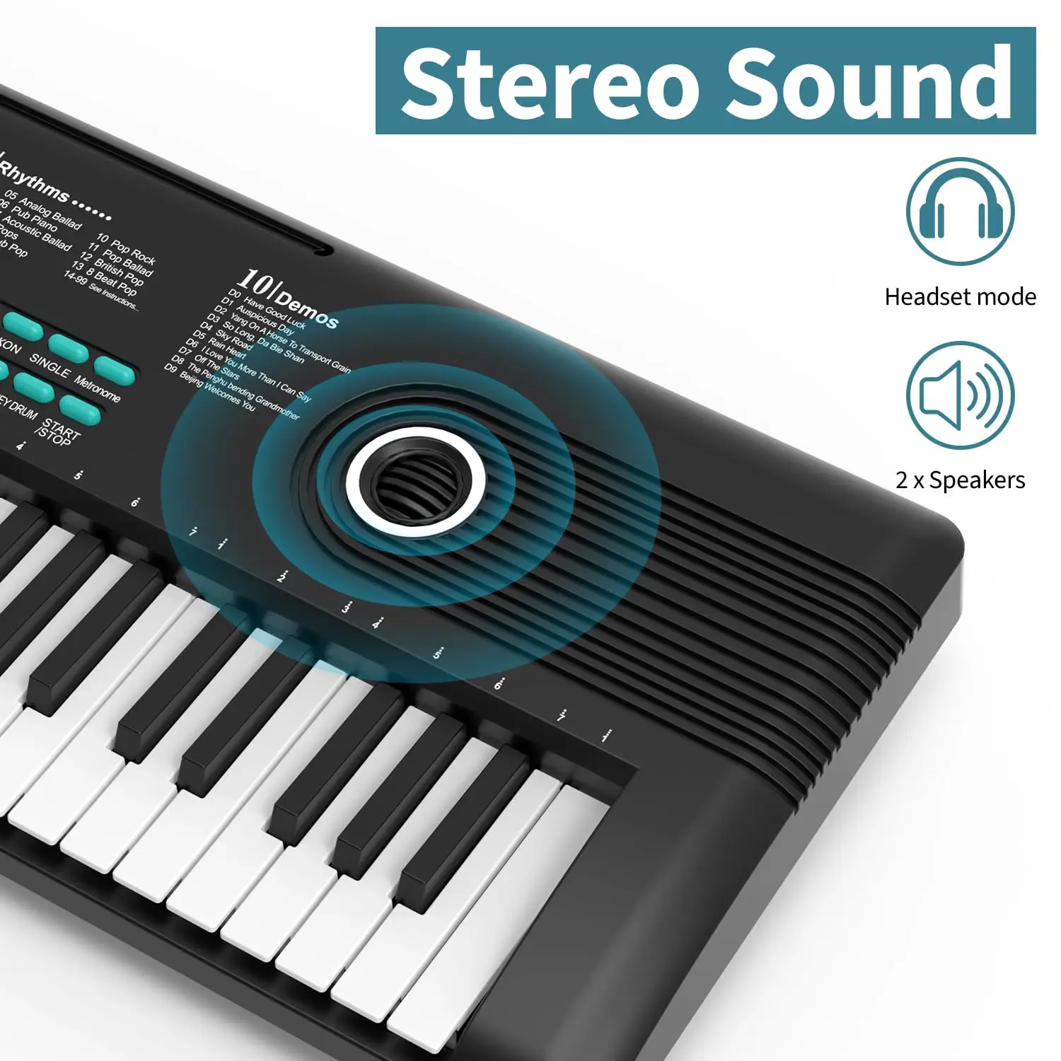 Cheap Price Portable Electric Piano Keyboard LCD Screen Low MOQ Compact 61 Key Keyboard Piano With 16 Tones