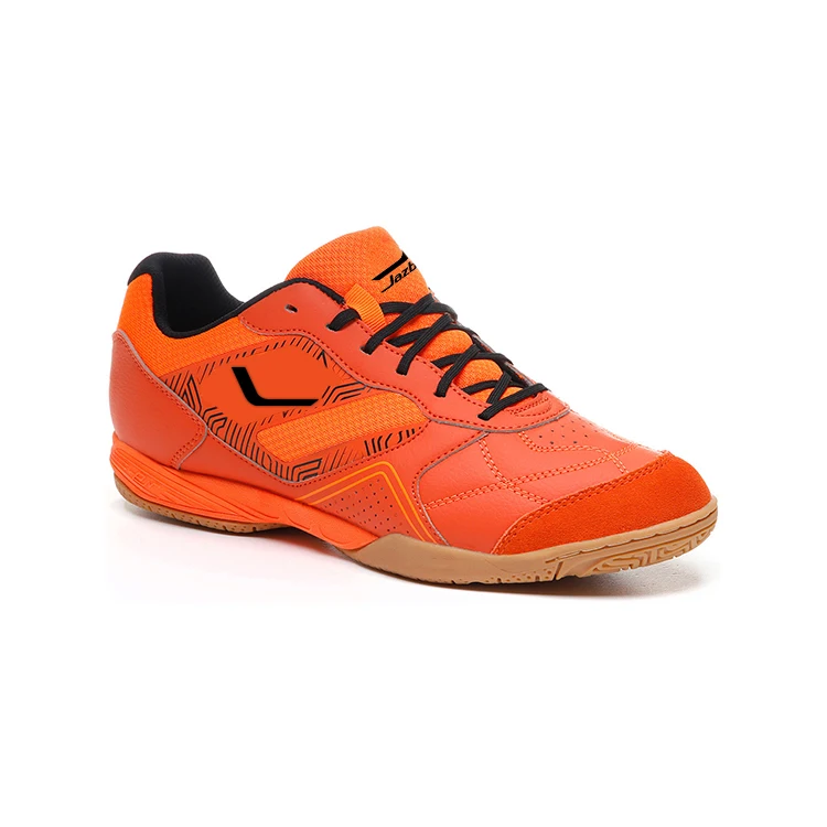New Arrival Custom Logo Orange Indoor Sports Rubber Training Football Soccer Shoes For Men
