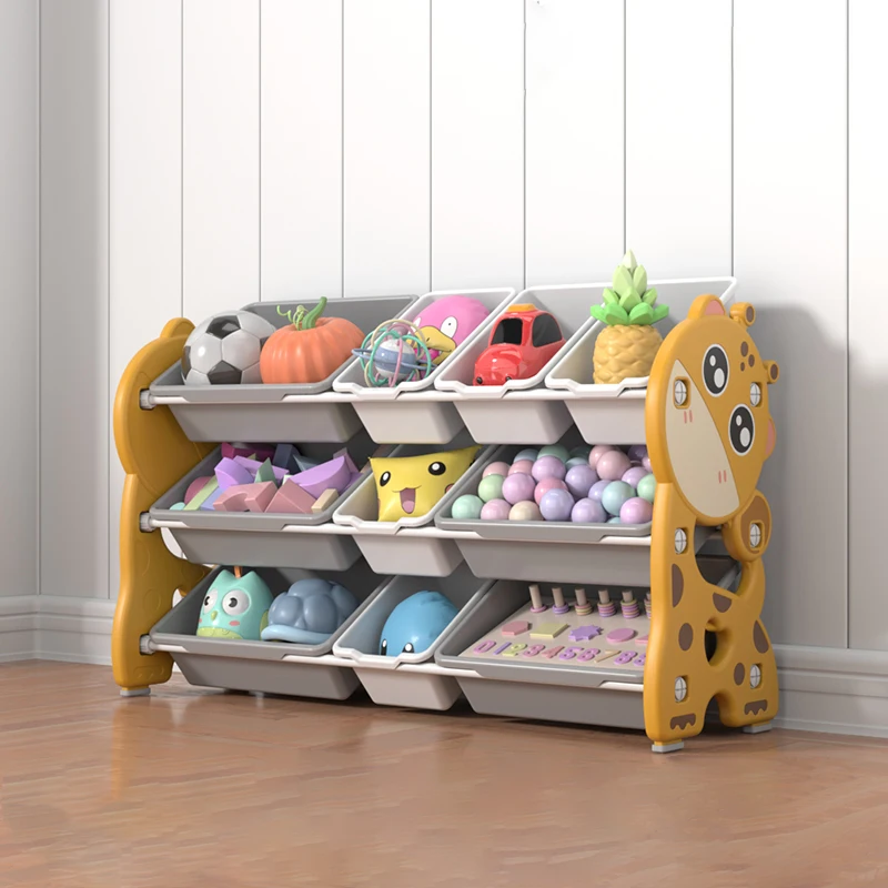 
Children school plastic shelves multi-functional toy corner shelf indoor plastic toy storage shelf 