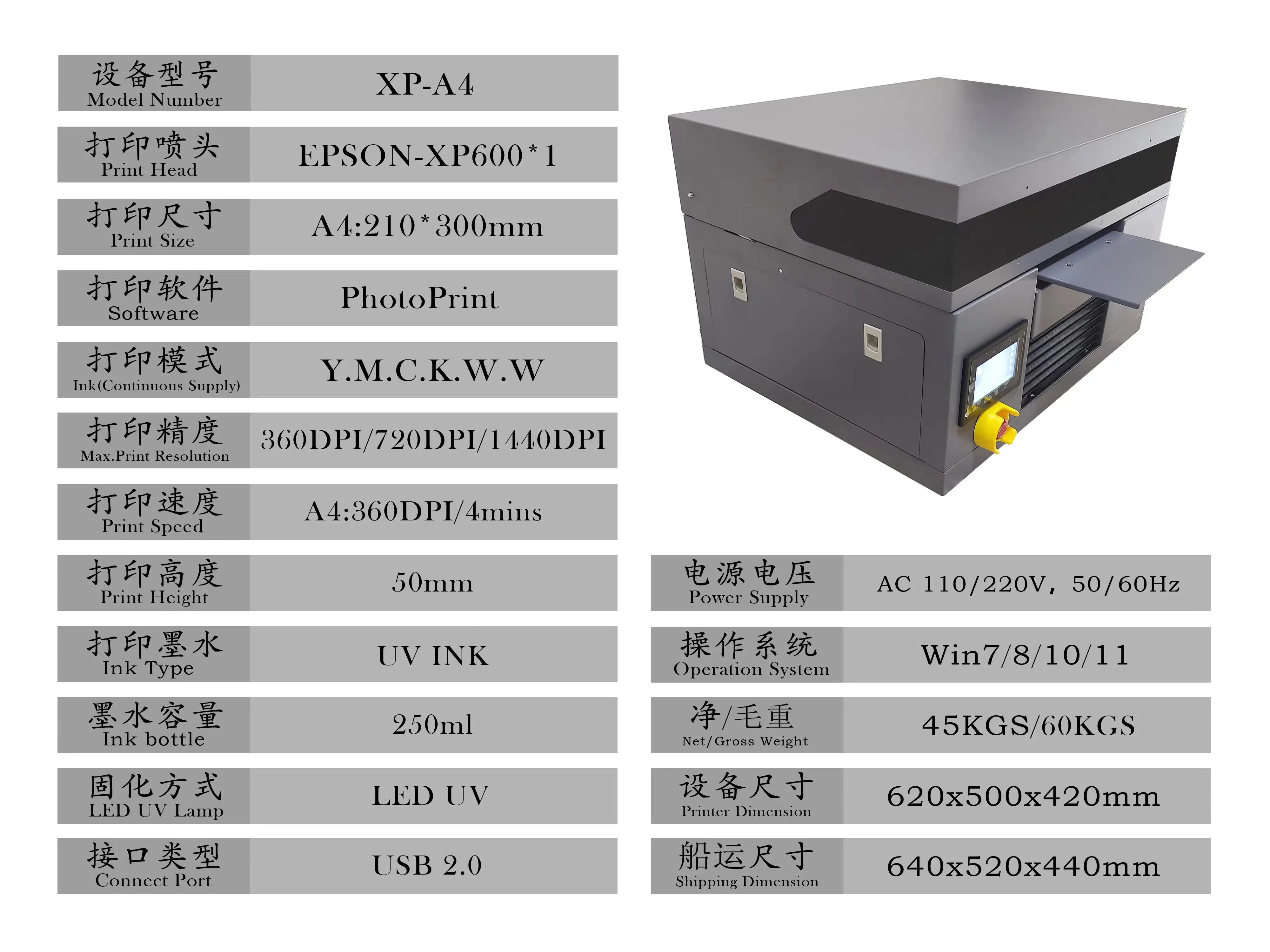 GWIN Low Cost Machine For Printing  A4 UV Digital Inkiet Printer Printing Machine For Business Ideas