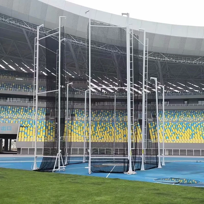 IAAF certified and standard throwing cage for hammer and discus