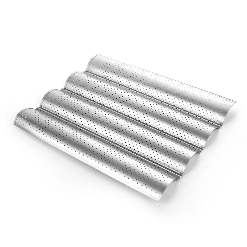 Антипригарная перфорированная багета для французского хлеба, форма для выпечки, противень для тостов