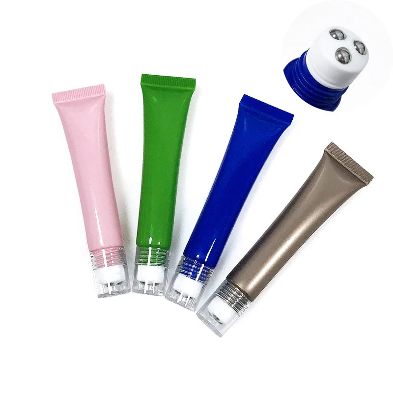 In Stock 15ml 20ml Pink Cosmetic Eye Cream Tube Essence Cream Tube Face Cream Tube With Roller