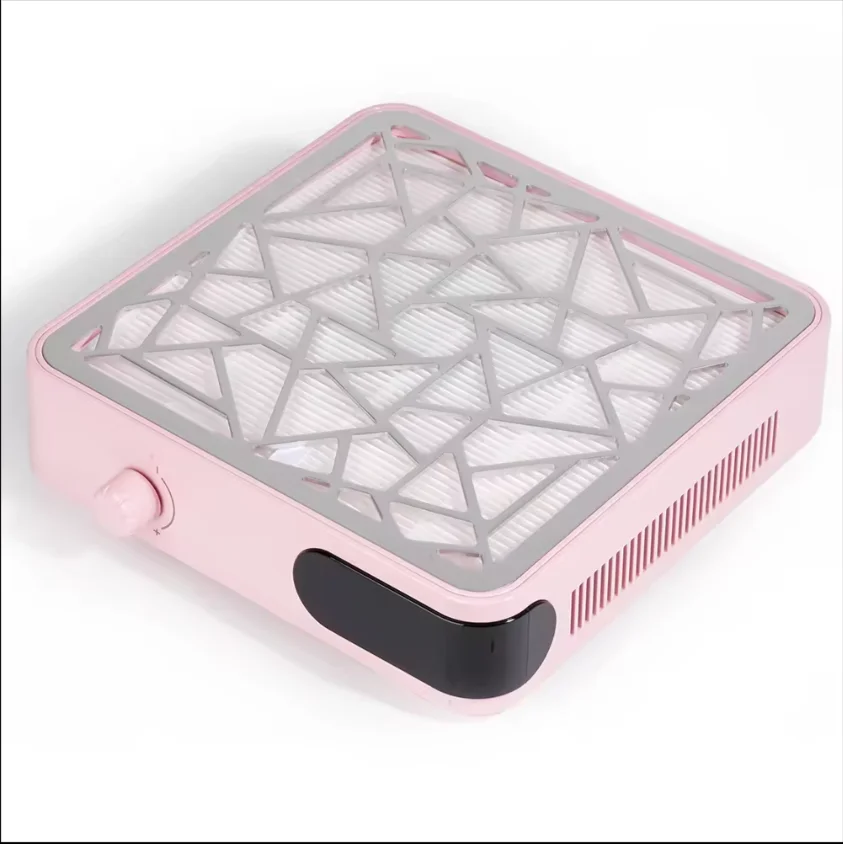 Brushless Turbine Fan Rechargeable Nail Art Vacuum Cleaner Low Noise Strong Powerful Suction Nail Dust Collector