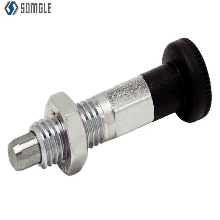 
M8*1.25 Stainless Steel Indexing plunger spring loaded thread retractable index plungers pin without rest position for GN717 